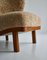 Scandinavian Modern Lounge Chair in Lamb's Wool by Otto Schulz for Boet, 1940s, Image 6