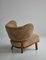 Scandinavian Modern Lounge Chair in Lamb's Wool by Otto Schulz for Boet, 1940s 14