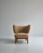 Scandinavian Modern Lounge Chair in Lamb's Wool by Otto Schulz for Boet, 1940s, Image 4