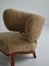 Scandinavian Modern Lounge Chair in Lamb's Wool by Otto Schulz for Boet, 1940s 7