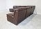 Vintage Brown Patchwork Leather Modular Sofa, 1970s, Set of 7 6