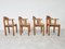 Pine Wood Dining Chairs by Ner Daumiller for Hirtshals Savvaerk, Set of 4, 1980s 7