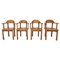 Pine Wood Dining Chairs by Ner Daumiller for Hirtshals Savvaerk, Set of 4, 1980s, Image 1