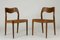 Vintage Dining Chairs by Niels O. Møller, Set of 10 1