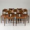 Vintage Dining Chairs by Niels O. Møller, Set of 10 3