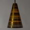 Vintage Brass Ceiling Lamp by Hans Bergström 2