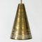 Vintage Brass Ceiling Lamp by Hans Bergström 3