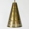 Vintage Brass Ceiling Lamp by Hans Bergström, Image 3