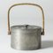 Vintage Pewter and Rattan Jar by Estrid Ericson From Svenskt Tenn 1