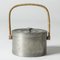 Vintage Pewter and Rattan Jar by Estrid Ericson From Svenskt Tenn, Image 1