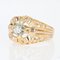 French Diamond 18 Karat Yellow Gold Openwork Ring, 1950s 6