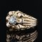 French Diamond 18 Karat Yellow Gold Openwork Ring, 1950s 4