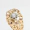 French Diamond 18 Karat Yellow Gold Openwork Ring, 1950s 7