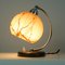French Walnut, Chrome & Opaline Glass Table Lamp, 1930s, Image 6