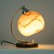 Lampe de Bureau en Noyer, Chrome et Verre Opalin, France, 1930s 3
