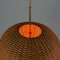 Mid-Century Modern Swedish Rattan Ball Pendant, 1960s 6