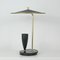 Mid-Century French Reflecting Black and Brass Table Lamp, 1950s 8