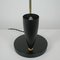 Mid-Century French Reflecting Black and Brass Table Lamp, 1950s 9