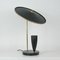 Mid-Century French Reflecting Black and Brass Table Lamp, 1950s 5