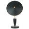 Mid-Century French Reflecting Black and Brass Table Lamp, 1950s, Image 1