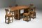 Mesa de comedor Wabi-Sabi de Atelier Marolles, años 60, Imagen 8