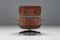 Lounge Chair in Brown with Ottoman by Eames for Herman Miller, 1960s, Set of 2 6