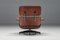 Sessel in Braun mit Fußhocker von Eames für Herman Miller, 1960er, 2er Set 6