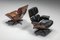 Lounge Chair in Brown with Ottoman by Eames for Herman Miller, 1960s, Set of 2 13
