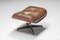 Lounge Chair in Brown with Ottoman by Eames for Herman Miller, 1960s, Set of 2 5