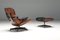 Fauteuil 1st Edition 57-59 avec Ottomane par Eames pour Herman Miller, Set de 2 2