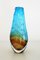Italian Hand-Crafted Sommerso Murano Glass Flower Vase, Image 4