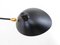 Modern Black Wall Lamp with 2 Rotating Arms by Serge Mouille, Image 6