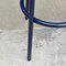Black Leather & Blue Lacquered Metal Grasso Stool by Stephen Burks 12