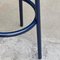 Black Leather & Blue Lacquered Metal Grasso Stool by Stephen Burks, Image 11