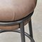 Leather and Lacquered Metal Grasso Stool in Brown by Stephen Burks, Image 11