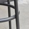 Leather and Lacquered Metal Grasso Stool in Brown by Stephen Burks 10