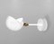 Mid-Century Modern White Eye Wall Lamp by Serge Mouille 2