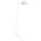 Mid-Century Modern White One-Arm Standing Lamp by Serge Mouille 1