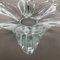Cuenco francés grande floral de cristal de Vannes Art, años 70, Imagen 13