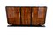 Art Deco Sideboard with Curved Fronts in Caucasian Nut, France, 1930, Image 1