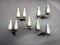 Arlus Appliques Wall Sconces, 1950s, Set of 5, Image 2