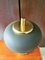 German Brass With Brown Umbrella Table Lamp from Hillebrand Lighting, 1960s, Image 2