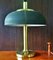 German Brass With Brown Umbrella Table Lamp from Hillebrand Lighting, 1960s 13
