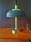 German Brass With Brown Umbrella Table Lamp from Hillebrand Lighting, 1960s 5