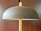 Lámpara de mesa alemana de latón con paraguas marrón de Hillebrand Lighting, años 60, Imagen 11