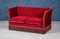Danish Red Velvet Knole Sofa, Image 1