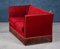 Danish Red Velvet Knole Sofa, Image 5