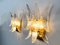 Palmette Wall Lamps From j.t. Kalmar Vienna and Glas of Barovier & Toso, Murano, Italy, 1970s, Set of 2 4