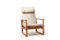 Oak Bm-2254 Sled Chair by Børge Mogensen for Fredericia 5