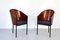 Italienische Costes Esszimmerstühle aus emailliertem Stahl & Schichtholz von Philippe Starck für Driade, 1980er, 4er Set 1